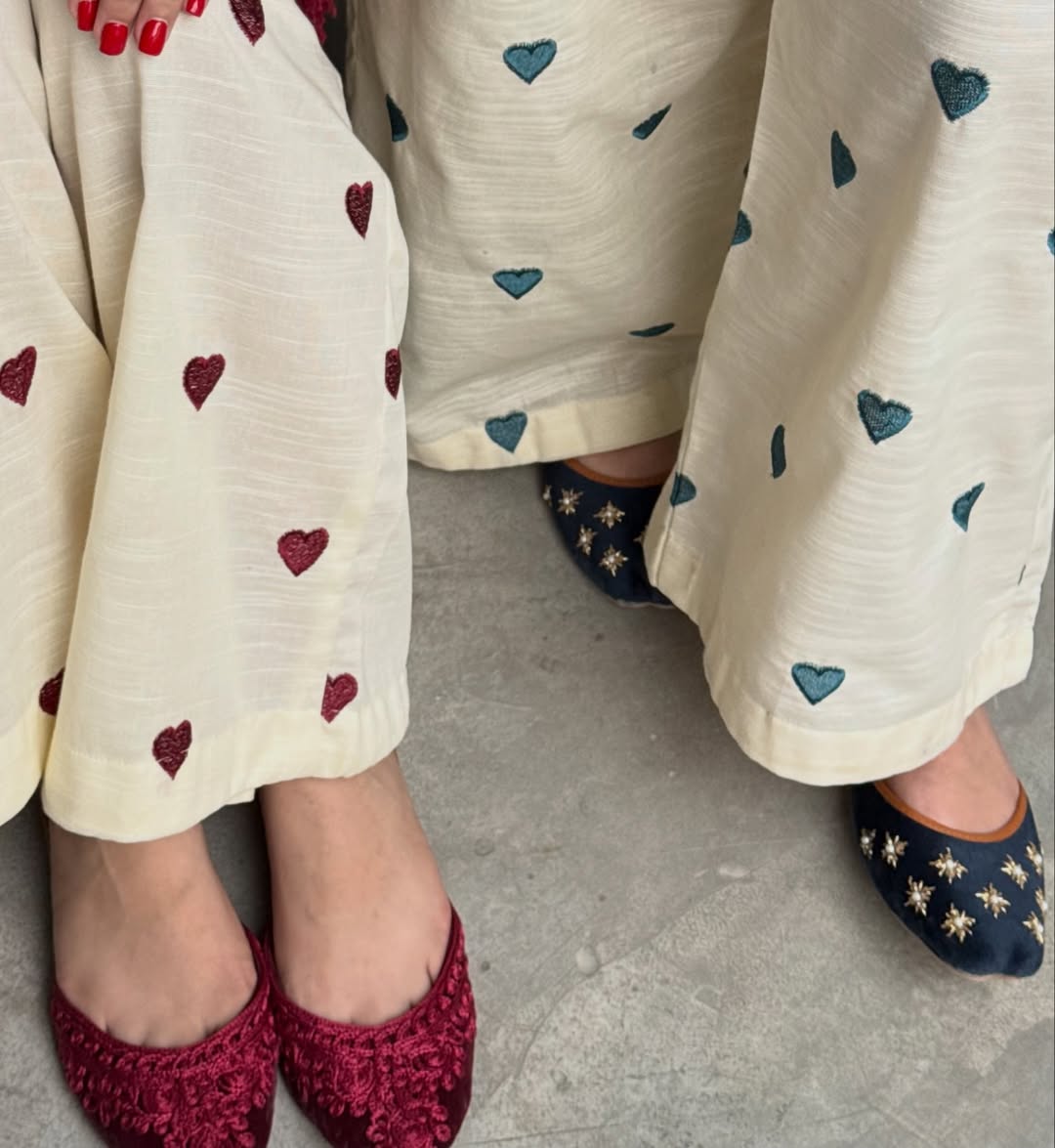 Hania Amir Heart Embroidered co-ord set