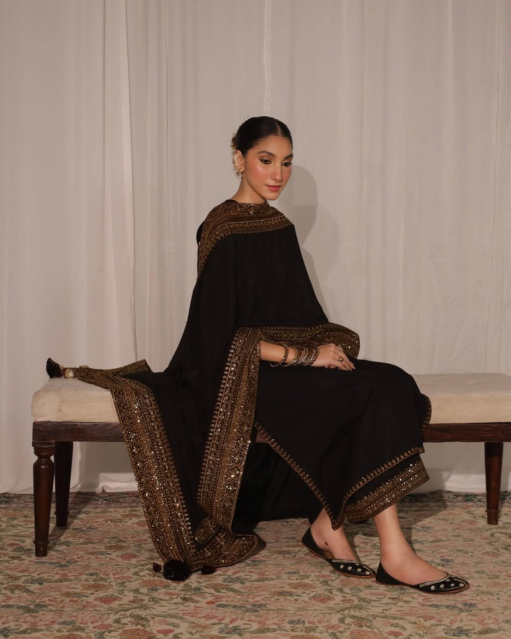 Gilded Embroidered Kurta Set