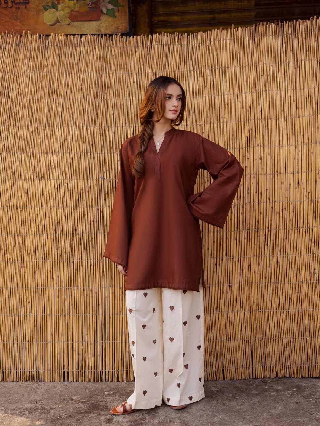 Hania Amir Heart Embroidered co-ord set