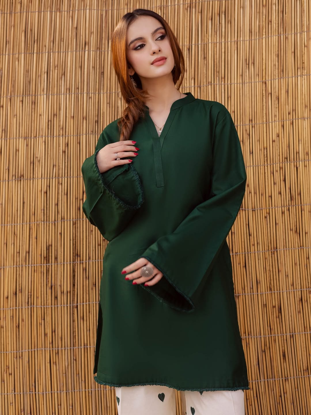 Hania Amir Heart Embroidered co-ord set