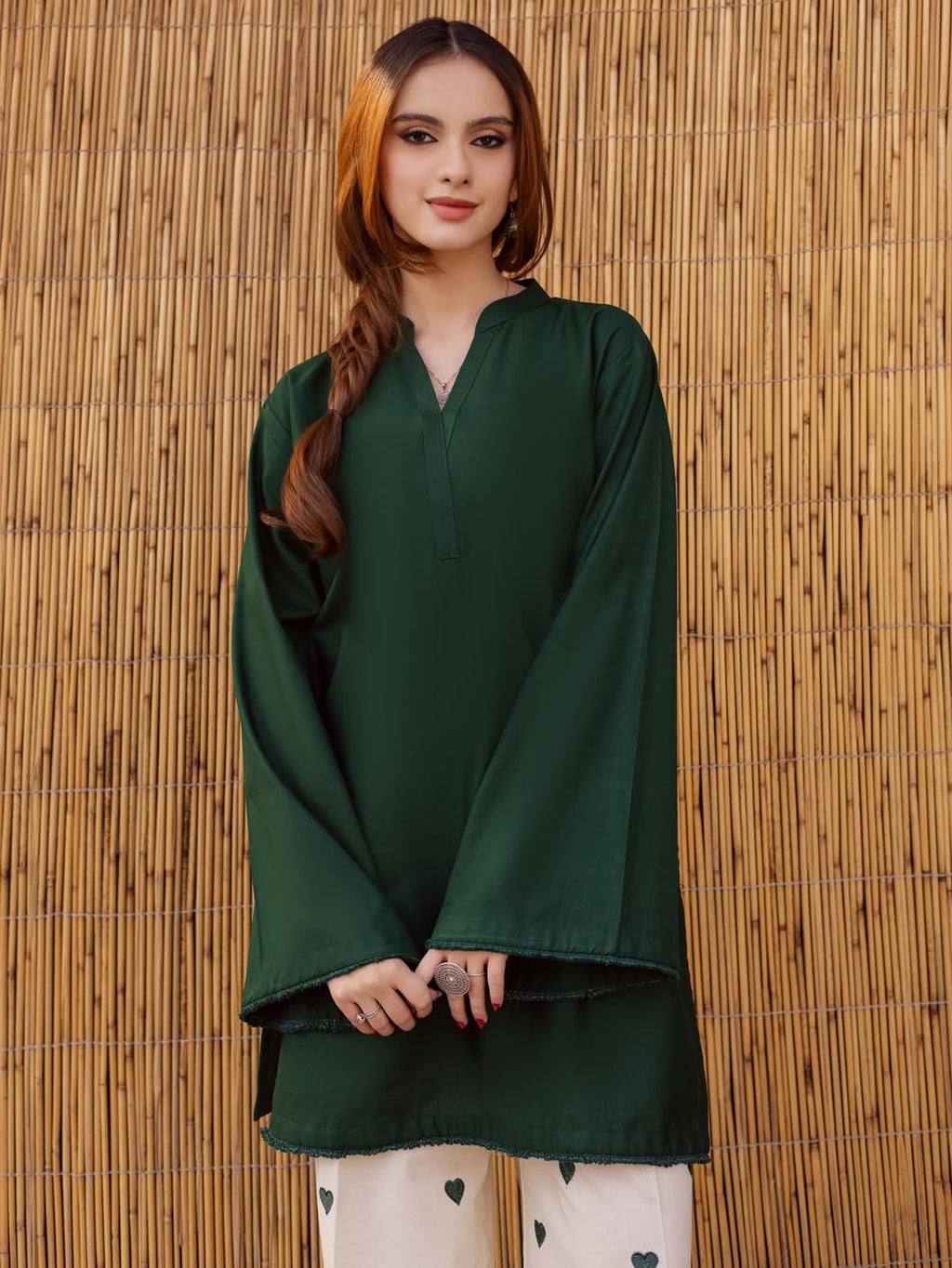 Hania Amir Heart Embroidered co-ord set